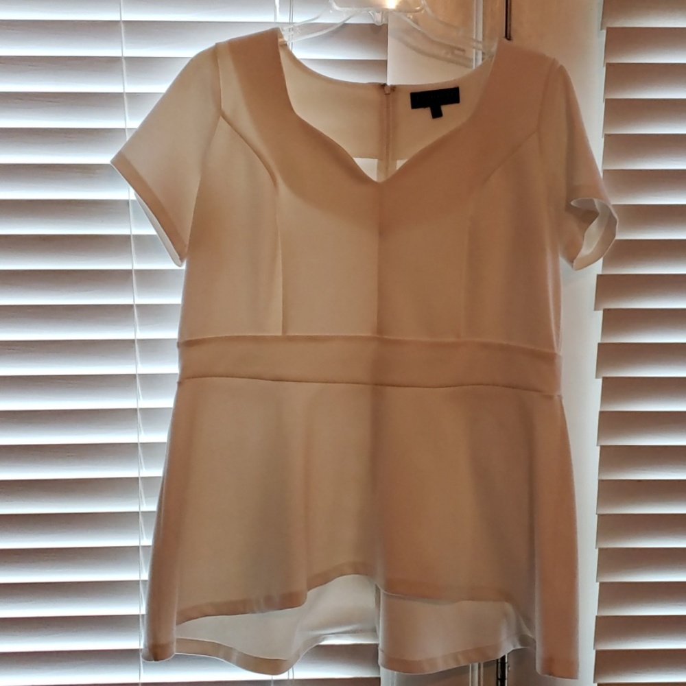 Peplum top - white